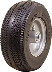 Marathon Industries - 3-1/64" Wide x 8-1/2" High x 4" Deep Sawtooth Flat Free Hand Truck Tire - 275 Lb Load Capacity - Apex Tool & Supply