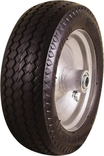 Marathon Industries - 3-19/64" Wide x 10-1/2" High x 4" Deep Flat Free Hand Truck Tire - 300 Lb Load Capacity - Apex Tool & Supply