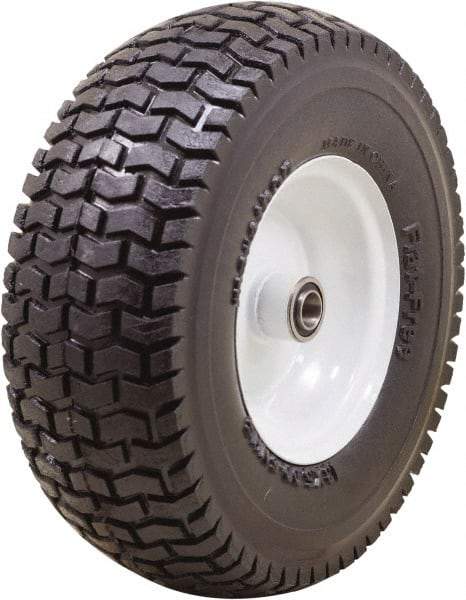 Marathon Industries - 4-1/2" Wide x 13" High x 7" Deep Turf Flat Free Hand Truck Tire - 400 Lb Load Capacity - Apex Tool & Supply