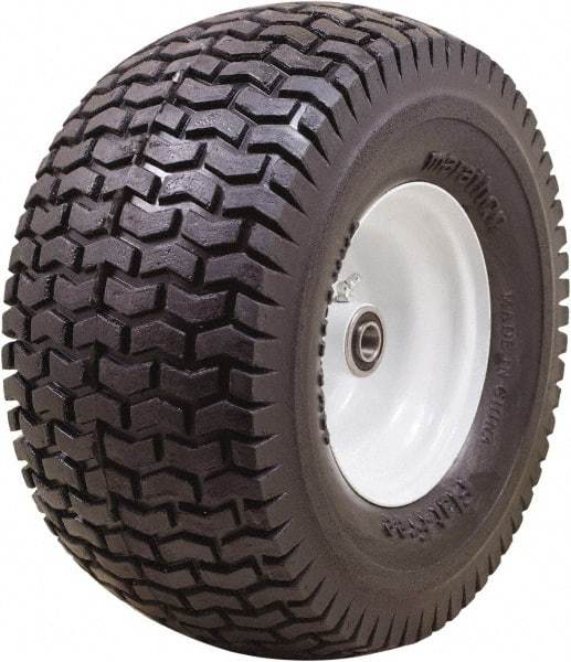 Marathon Industries - 6-13/64" Wide x 13" High x 5" Deep Turf Flat Free Hand Truck Tire - 400 Lb Load Capacity - Apex Tool & Supply