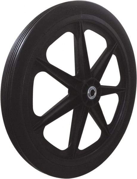 Marathon Industries - 1-27/32" Wide x 20" High x 2" Deep Flat Free Hand Truck Tire - 250 Lb Load Capacity - Apex Tool & Supply