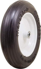 Marathon Industries - 3-13/64" Wide x 13" High x 4" Deep Flat Free Hand Truck Tire - 300 Lb Load Capacity - Apex Tool & Supply