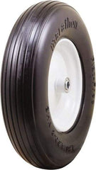 Marathon Industries - 3-45/64" Wide x 15-1/2" High x 4" Deep Flat Free Hand Truck Tire - 500 Lb Load Capacity - Apex Tool & Supply