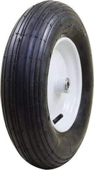 Marathon Industries - 3-25/64" Wide x 15-1/2" High x 4" Deep Pneumatic Hand Truck Tire - 400 Lb Load Capacity - Apex Tool & Supply