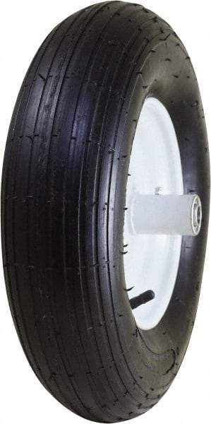 Marathon Industries - 3-25/64" Wide x 15-1/2" High x 6" Deep Pneumatic Hand Truck Tire - 400 Lb Load Capacity - Apex Tool & Supply
