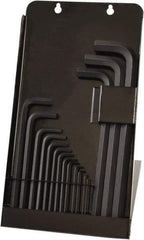 Bondhus - 16 Piece L-Key Ball End Hex Key Set - Hex Range 0.05 to 5/8", Protanium High Torque Steel - Apex Tool & Supply