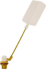 Control Devices - 1/2" Pipe, Brass, Angle Pattern-Single Seat, Mechanical Float Valve - 125 psi, MIP End Connections - Apex Tool & Supply