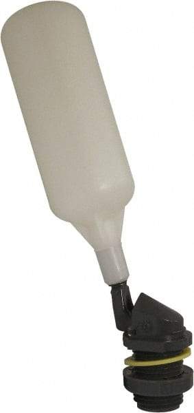 Control Devices - 1/2" Pipe, PVC, Angle Pattern-Single Seat, Mechanical Float Valve - 100 psi, MNPT End Connections - Apex Tool & Supply