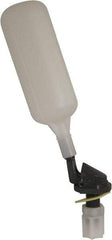 Control Devices - 1/4" Pipe, PVC, Angle Pattern-Single Seat, Mechanical Float Valve - 100 psi, Comp End Connections - Apex Tool & Supply