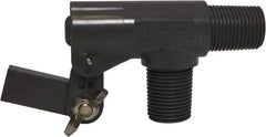Control Devices - 3/8" Pipe, PVC, Angle Pattern-Double Seat, Mechanical Float Valve - 100 psi, MNPT End Connections - Apex Tool & Supply