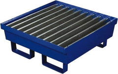 Eagle - 17 Gal Sump, 1,000 Lb Capacity, 1 Drum, Steel Spill Deck or Pallet - 27" Long x 25-3/4" Wide x 6" High, 1 Tank Drum Configuration - Apex Tool & Supply
