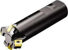 Sandvik Coromant - 0.77" Cut Diam, 3/4" Arbor Hole, 5.47mm Max Depth of Cut, 45° Indexable Chamfer & Angle Face Mill - 3 Inserts, 495-09T3M-XL Insert, Right Hand Cut, 3 Flutes, Through Coolant, Series CoroMill 495 - Apex Tool & Supply