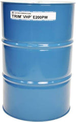 Master Fluid Solutions - Trim VHP E200PW, 54 Gal Drum Cutting & Grinding Fluid - Water Soluble, For Tapping, Reaming, Grinding - Apex Tool & Supply