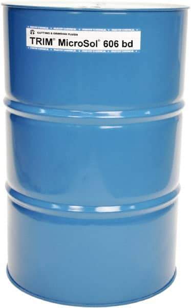 Master Fluid Solutions - Trim MicroSol 606 bd, 54 Gal Drum Cutting & Grinding Fluid - Semisynthetic - Apex Tool & Supply