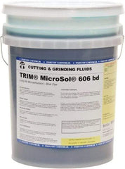 Master Fluid Solutions - Trim MicroSol 606 bd, 5 Gal Pail Cutting & Grinding Fluid - Semisynthetic - Apex Tool & Supply
