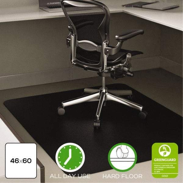 Deflect-o - 53" Long x 45" Wide, Chair Mat - Rectangular, Straight Edge Style - Apex Tool & Supply
