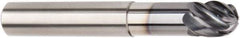 Kennametal - 16mm Diam, 16mm LOC, 6 Flute Solid Carbide Ball End Mill - AlTiN Finish, Single End, 100mm OAL, 16mm Shank Diam, Spiral Flute - Apex Tool & Supply