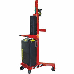Wesco Industrial Products - 1,100 Lb Load Capacity, 30, 55 & 85 Gal Drum Grab - 41" Wide x 66" High, 4 Steel Wheels - Apex Tool & Supply