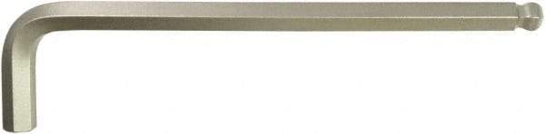 Paramount - 7/16" Hex, Long Arm, Ball End Hex Key - 7-1/2" OAL, Protanium High Torque Steel, Inch System of Measurement - Apex Tool & Supply