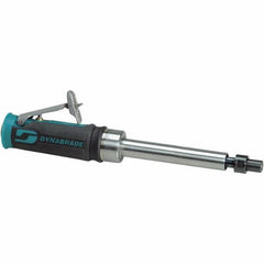 Dynabrade - 1/4" Collet, Straight Handle, Air Extended Length Die Grinder - 25,000 RPM, Front Exhaust, 20 CFM, 0.4 hp, 90 psi, 1/4" Inlet - Apex Tool & Supply