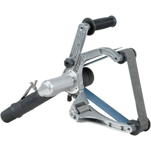 Dynabrade - 1-1/2 x 30", 3,400 RPM Air Belt Sander - 0.7 hp, 1/4 NPT Inlet, Rear Exhaust, 40 CFM - Apex Tool & Supply