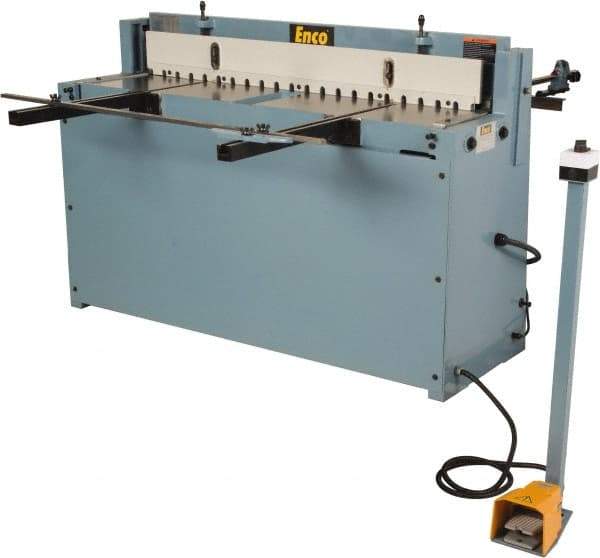 Enco - Floor Shears Power Type: Pneumatic Blade Length (Inch): 52 - Apex Tool & Supply