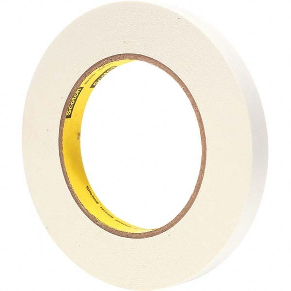 3M - 1/2" Wide x 60 Yd Long x 6.7 mil White Paper Masking Tape - Apex Tool & Supply