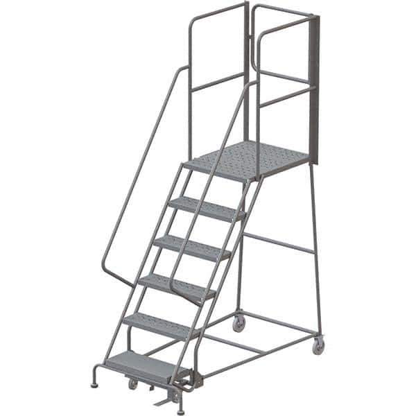 TRI-ARC - Rolling & Wall Mounted Ladders & Platforms Type: Rolling Warehouse Ladder Style: Rolling Platform Ladder - Apex Tool & Supply
