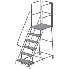 TRI-ARC - Rolling & Wall Mounted Ladders & Platforms Type: Rolling Warehouse Ladder Style: Rolling Platform Ladder - Apex Tool & Supply