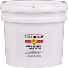Rust-Oleum - 2 Gal Pail Silver Gray Epoxy Floor Coating - 100 Sq Ft/Gal Coverage, <100 g/L g/L VOC Content, Low Odor & Low VOC - Apex Tool & Supply