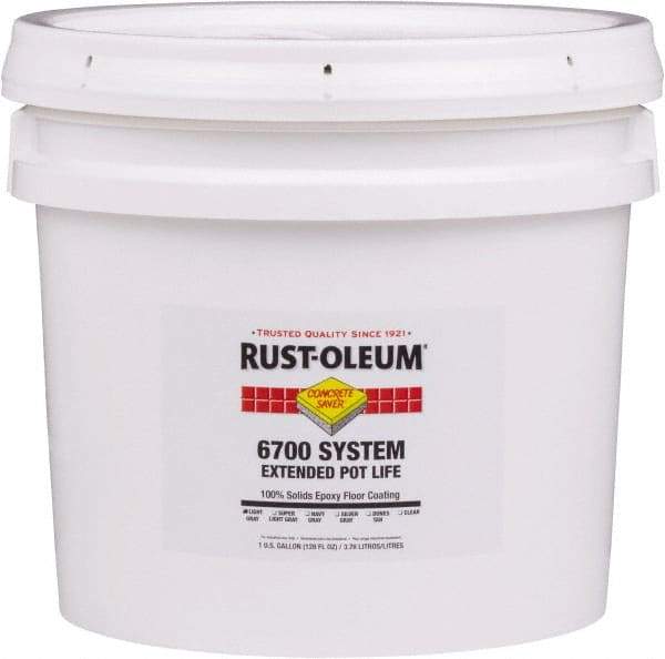 Rust-Oleum - 2 Gal Pail Navy Gray Epoxy Floor Coating - 100 Sq Ft/Gal Coverage, <100 g/L g/L VOC Content, Low Odor & Low VOC - Apex Tool & Supply