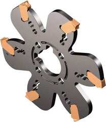 Sandvik Coromant - 0.2362" Cutting Width, 1.5748" Depth of Cut, 160mm Cutter Diam, 1.5748" Hole Diam, Indexable Slotting Cutter - 1.5748" Shank Diam, QD..X..C Toolholder, Right Hand Cutting Direction - Apex Tool & Supply