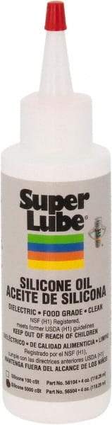 Synco Chemical - 4 oz Bottle Synthetic Machine Oil - -50 to 200°F, ISO 5000, 5000 cSt at 25°C, Food Grade - Apex Tool & Supply