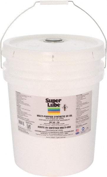 Synco Chemical - 5 Gal Pail Oil with PTFE Direct Food Contact White Oil - Translucent, -45°F to 450°F, Food Grade - Apex Tool & Supply