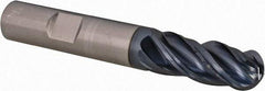 SGS - 1/2" Diam, 1-1/4" LOC, 4 Flute Solid Carbide Ball End Mill - AlTiN Finish, Single End, 3-1/4" OAL, 1/2" Shank Diam, Spiral Flute - Apex Tool & Supply