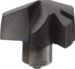Iscar - Series ICP, 19.41mm Diam Grade IC908 140° Replaceable Drill Tip - Carbide, TiAlN Finish, 19 Seat Size - Apex Tool & Supply