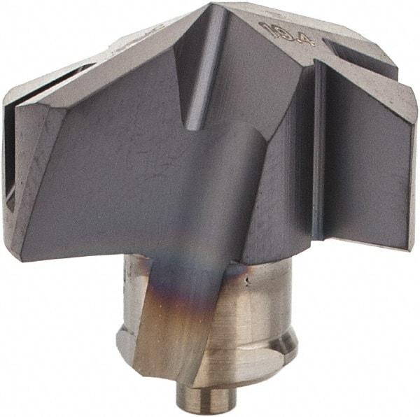 Iscar - Series ICM, 19.41mm Diam Grade IC908 140° Replaceable Drill Tip - Carbide, TiAlN Finish, 19 Seat Size - Apex Tool & Supply