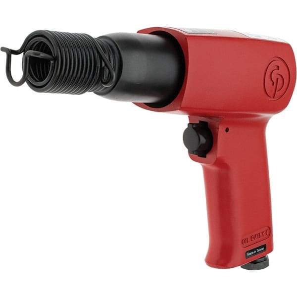 Chicago Pneumatic - 3,000 BPM, 2.6 Inch Long Stroke, Pneumatic Chipping Hammer - 25 CFM Air Consumption, 1/4 NPT Inlet - Apex Tool & Supply