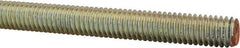 Value Collection - 3/8-16 UNC (Coarse), 6' Long, Alloy Steel Threaded Rod - Yellow Zinc-Plated Finish, Right Hand Thread - Apex Tool & Supply