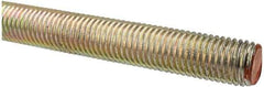 Value Collection - 3/4-10 UNC (Coarse), 3' Long, Alloy Steel Threaded Rod - Yellow Zinc-Plated Finish, Right Hand Thread - Apex Tool & Supply