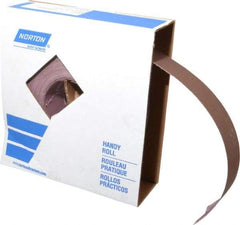 Norton - 2" x 50 Yd 280 Grit Aluminum Oxide Cloth Roll - Extra Fine Grade, J Weighted Backing - Apex Tool & Supply