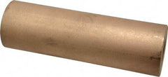 Made in USA - 2 Inch Outside Diameter x 6-1/2 Inch Long, Bronze Round Tube - 1 Inch Inside Diameter, Alloy SAE 841 Oil Impregnated Bronze, 5 Lb. Shipping Weight - Apex Tool & Supply