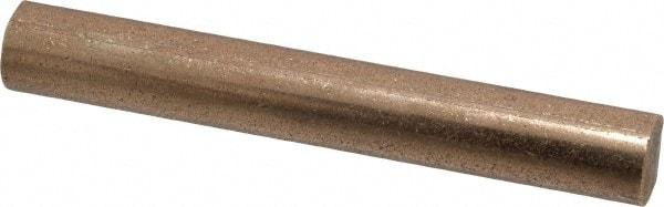 Made in USA - 3/8 Inch Diameter x 3 Inch Long, Oil Impregnated Bronze Round Rod - Alloy SAE 841 - Apex Tool & Supply