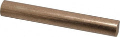 Made in USA - 3/8 Inch Diameter x 3 Inch Long, Oil Impregnated Bronze Round Rod - Alloy SAE 841 - Apex Tool & Supply