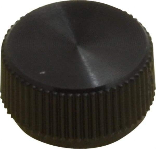 Made in USA - Knurled Plastic Thumb Screw - 3/8" OAL, 3/8" Head Diam x 13/64" Head Height - Apex Tool & Supply