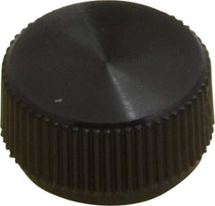 Made in USA - Knurled Plastic Thumb Screw - 3/8" OAL, 3/8" Head Diam x 13/64" Head Height - Apex Tool & Supply