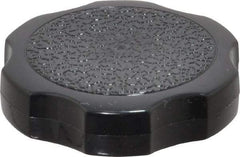 Made in USA - Rosette Plastic Thumb Screw - 1-1/2" OAL, 1-1/2" Head Diam x 3/8" Head Height - Apex Tool & Supply