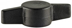 Made in USA - Tee Plastic Thumb Screw - 26mm OAL, 26mm Head Diam x 6.6mm Head Height - Apex Tool & Supply