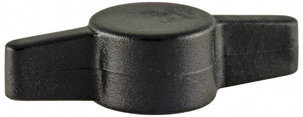 Made in USA - Tee Plastic Thumb Screw - 30mm OAL, 30mm Head Diam x 7.8mm Head Height - Apex Tool & Supply