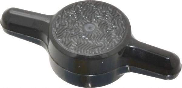 Made in USA - Tee Plastic Thumb Screw - 1" OAL, 1" Head Diam x 1/4" Head Height - Apex Tool & Supply